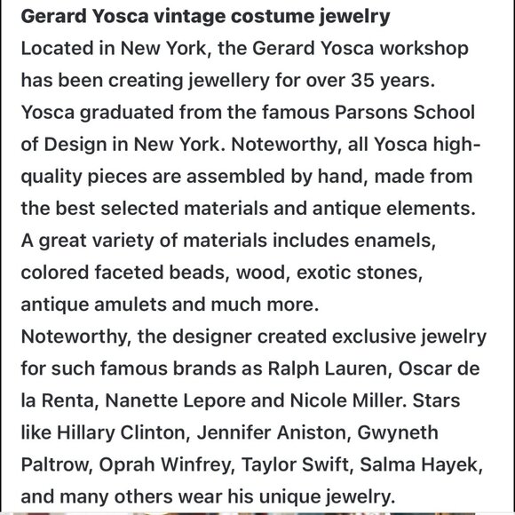 Rare GERARD YOSCA multi strand statement necklace - Picture 6 of 16